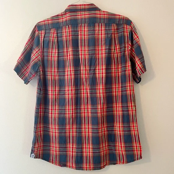 💥Cremieux Short Sleeve Button Down Plaid - Picture 2 of 6